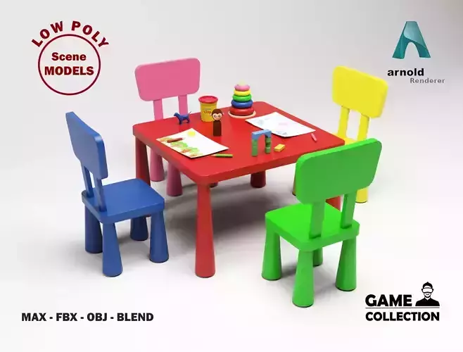 Kindergarten - Table and props
