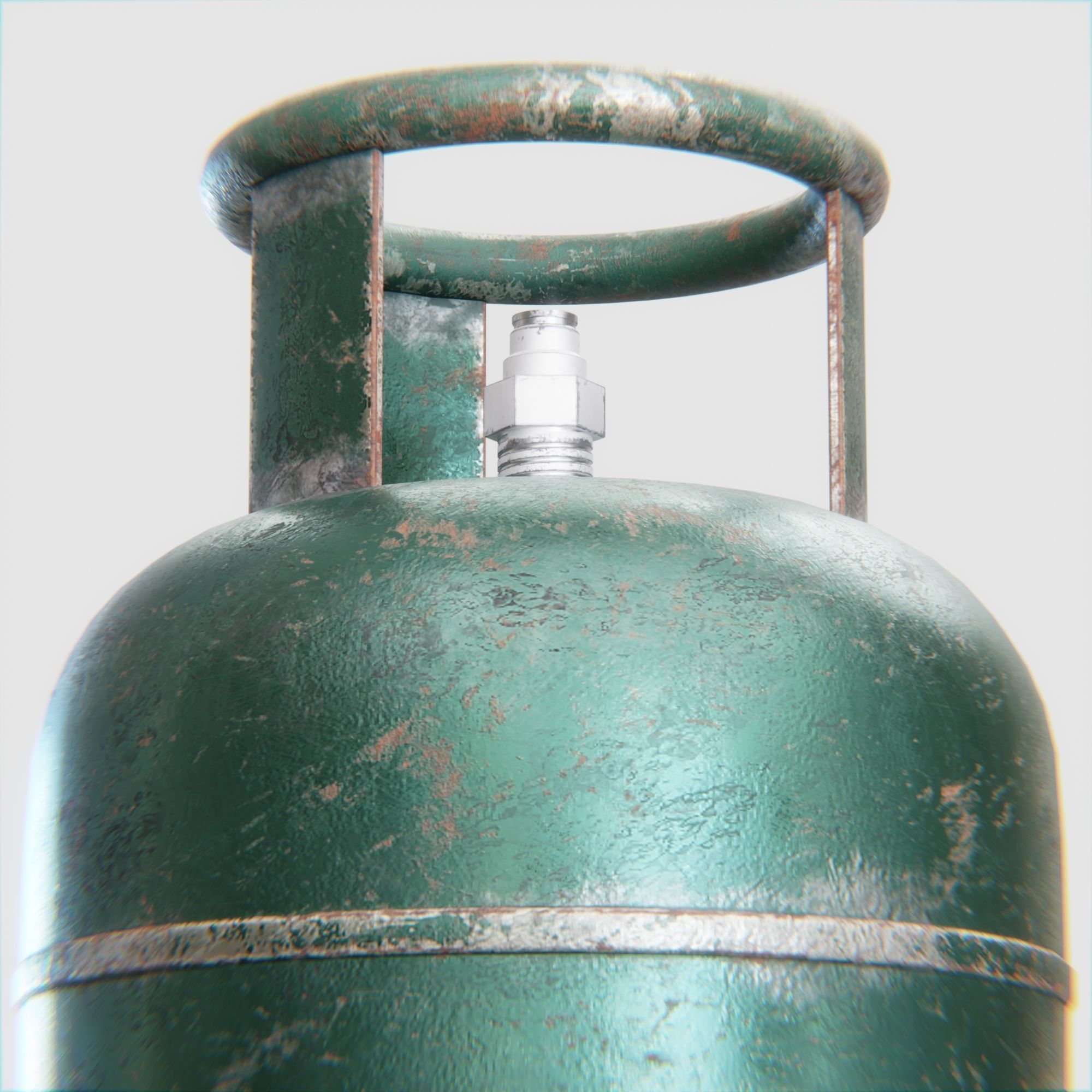 Gas Tank Low-poly 3D model_3