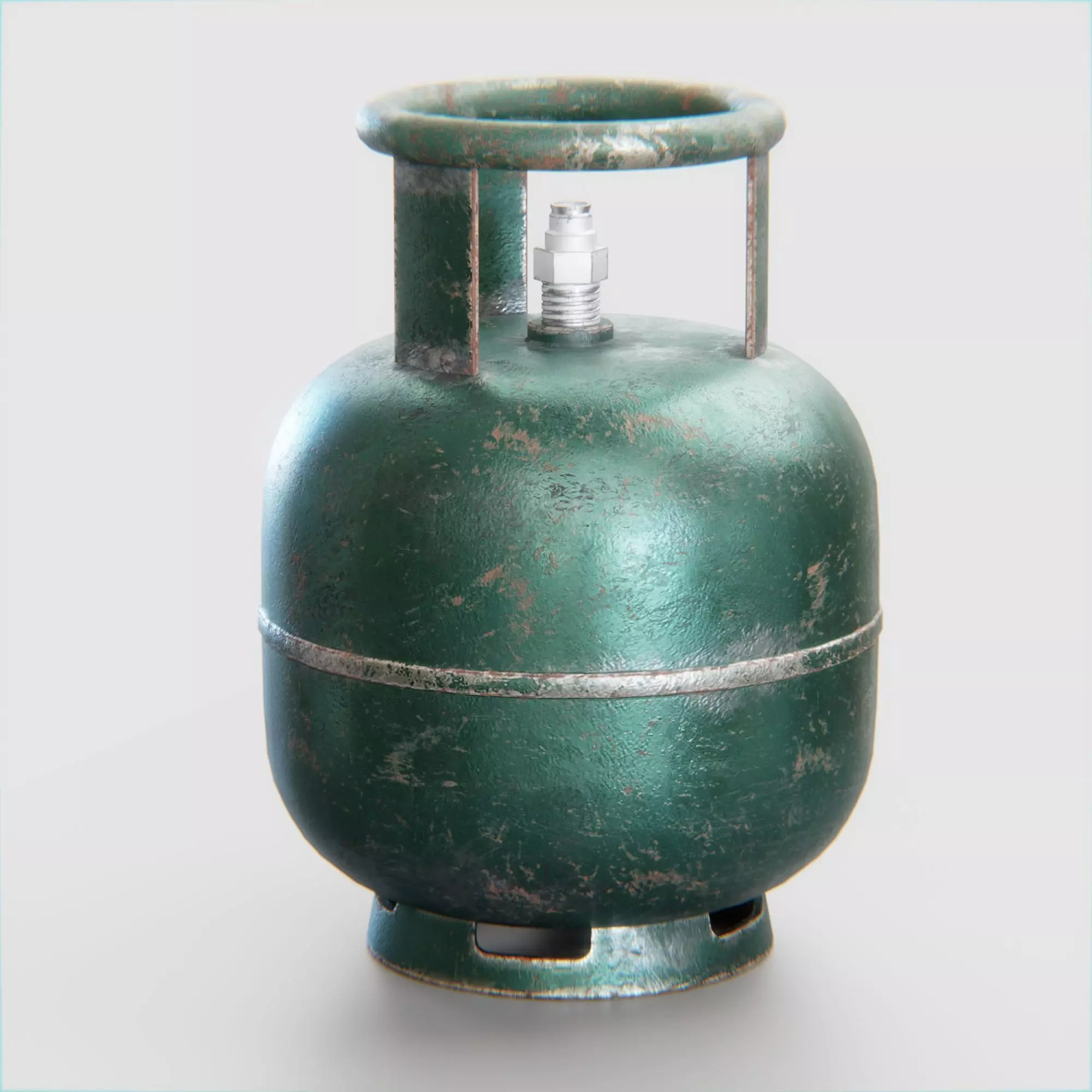 Gas Tank Low-poly 3D model_0