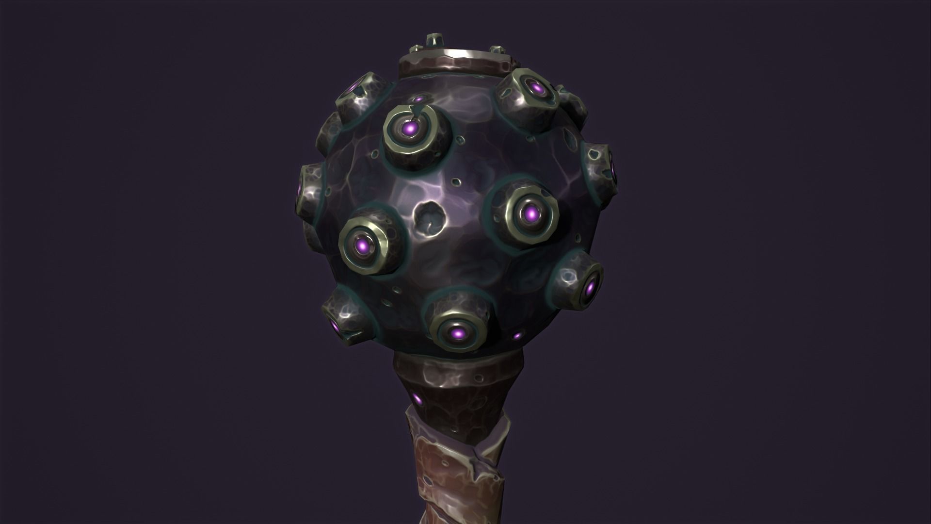 Brute mace Low-poly 3D model_23