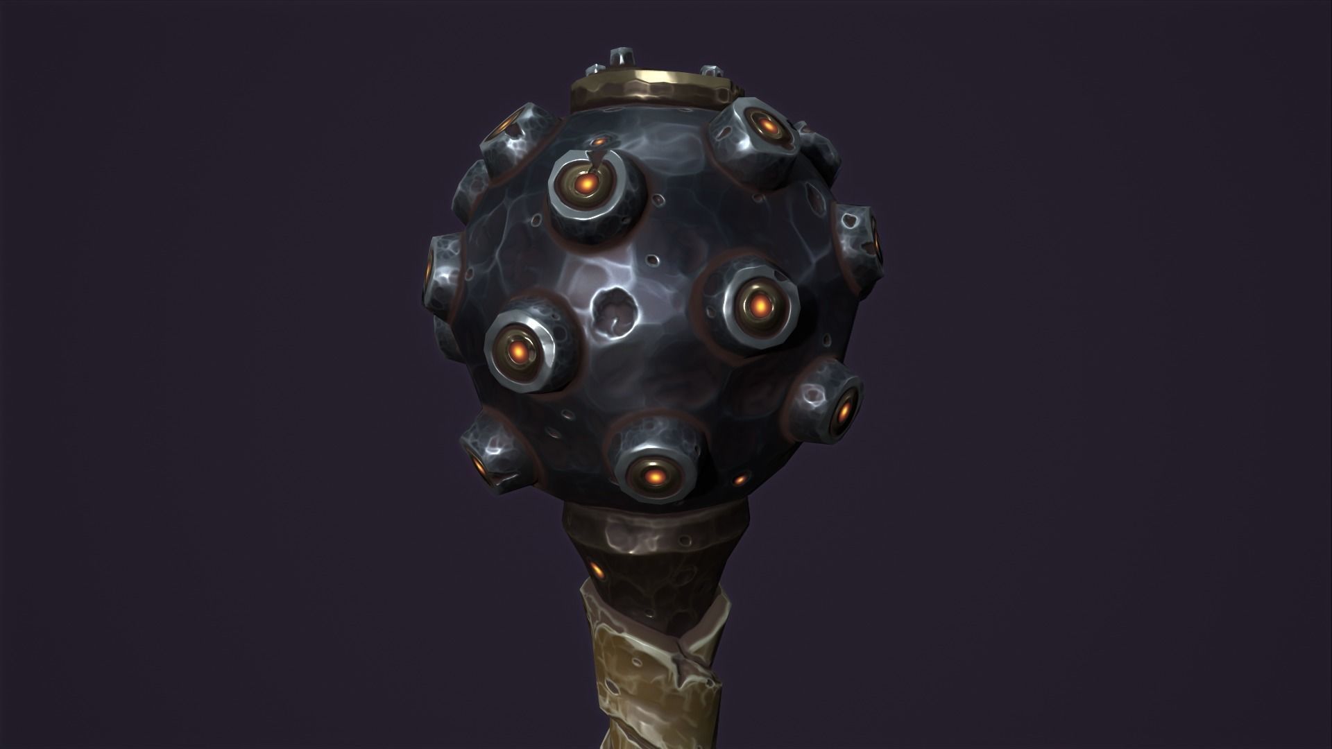 Brute mace Low-poly 3D model_21