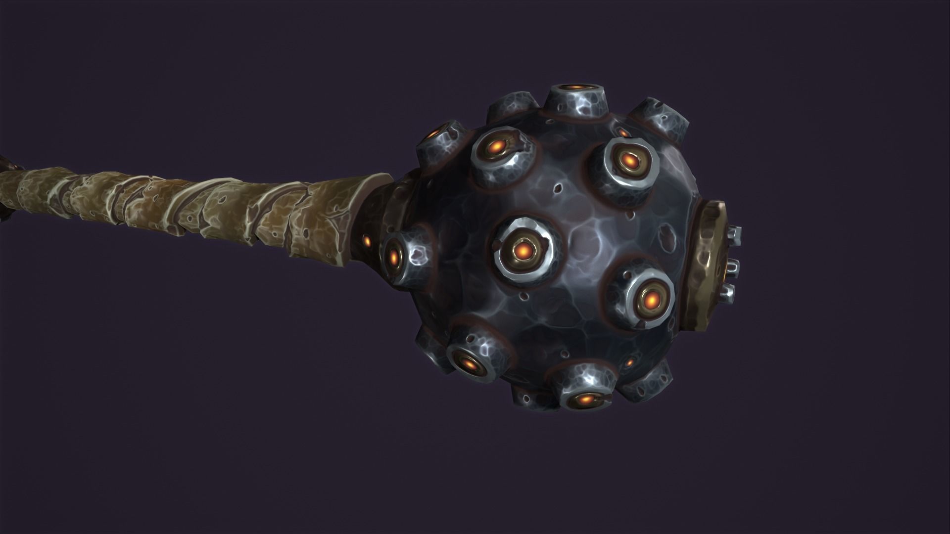 Brute mace Low-poly 3D model_18