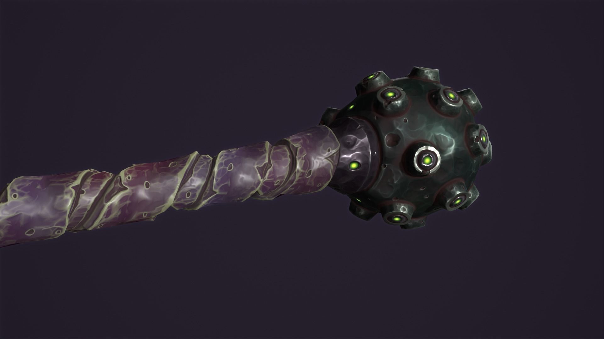 Brute mace Low-poly 3D model_19