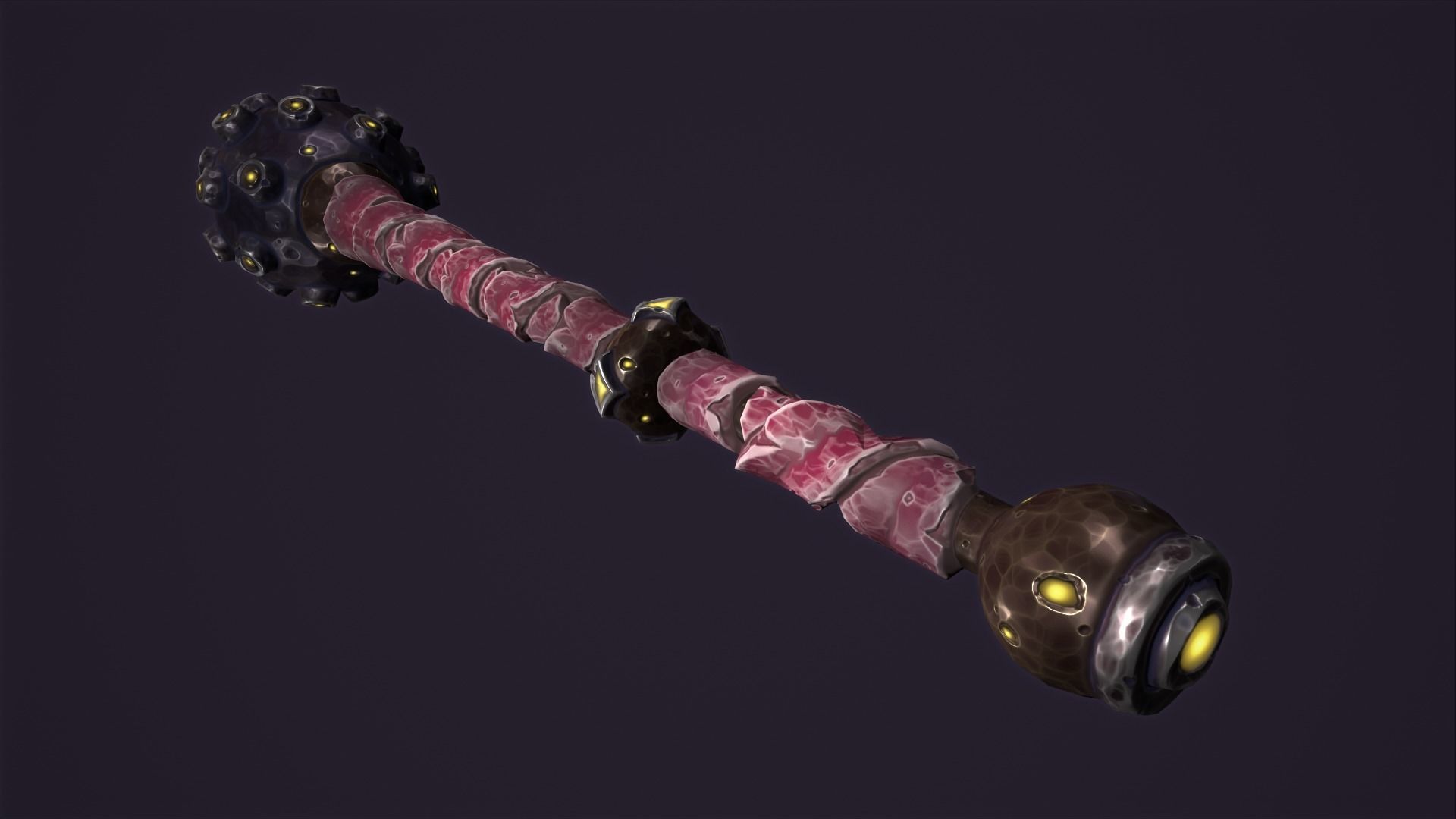 Brute mace Low-poly 3D model_20