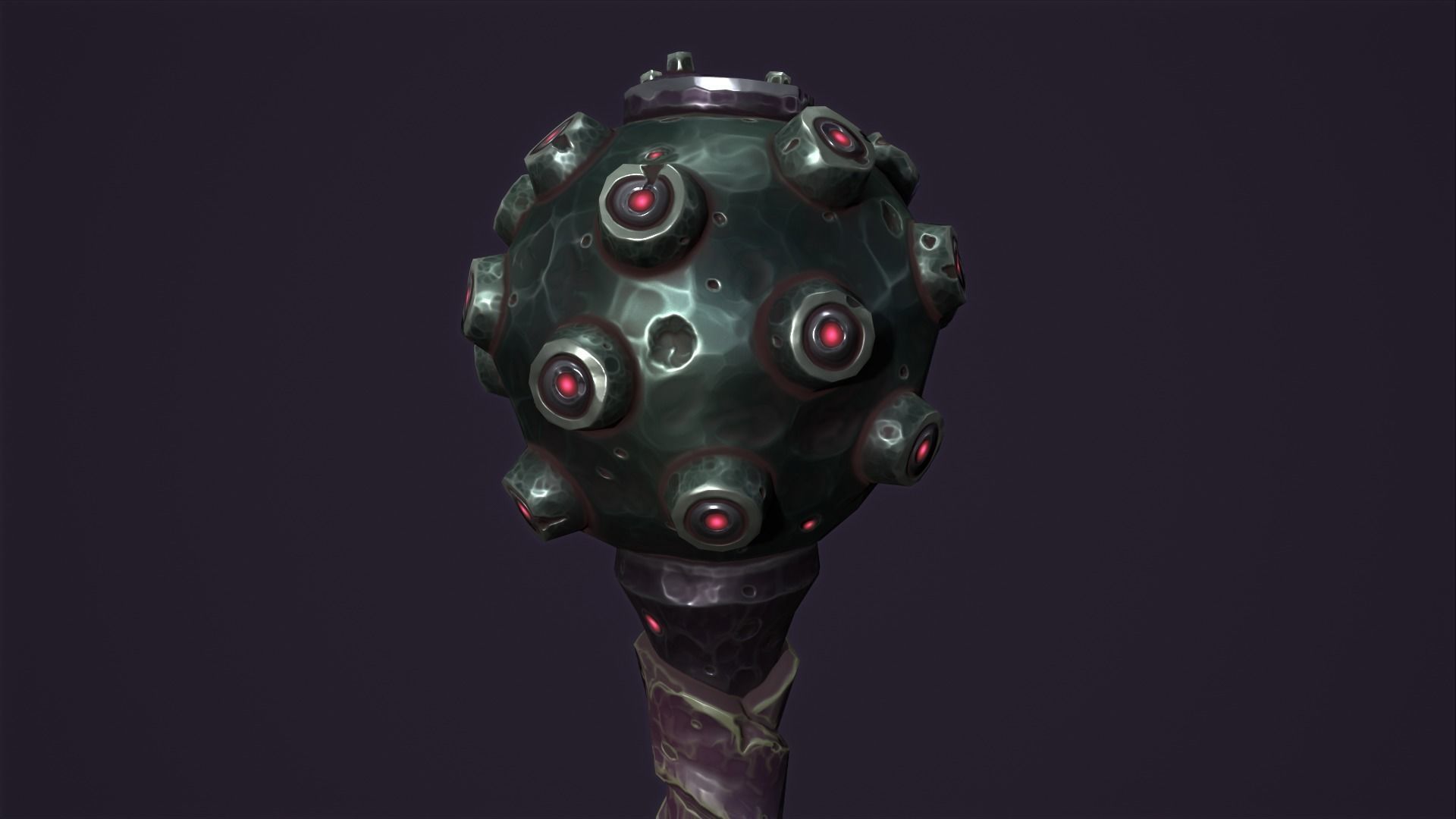 Brute mace Low-poly 3D model_22