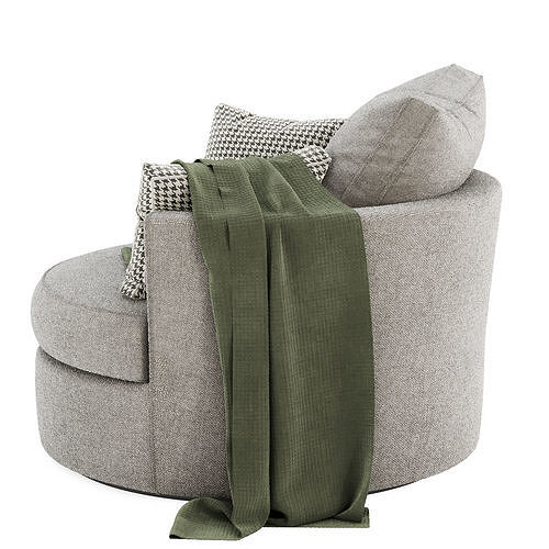 Dahlonega Swivel Barrel Chair 3D model 4