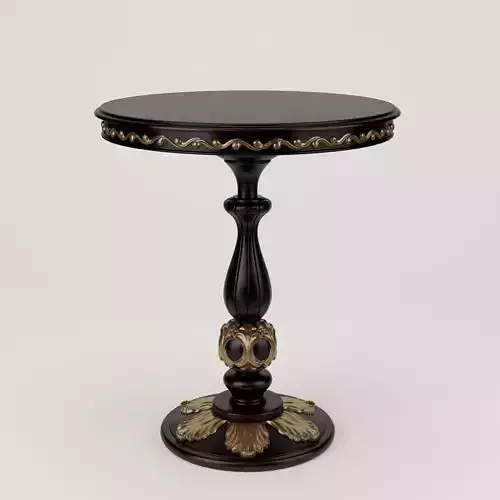 Black Solid Wood Coffee Table