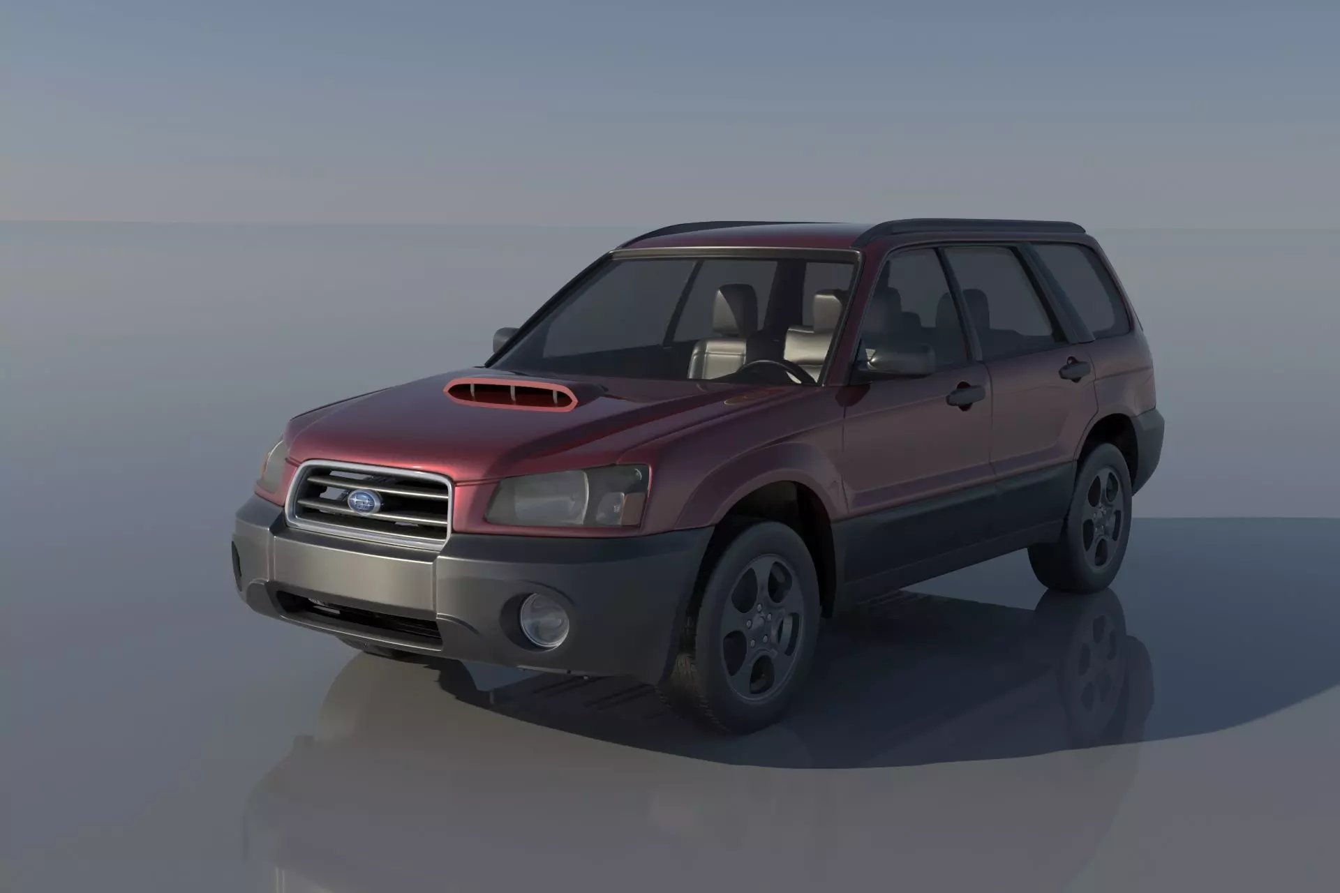 Subaru Forester 2003 3D print model_0