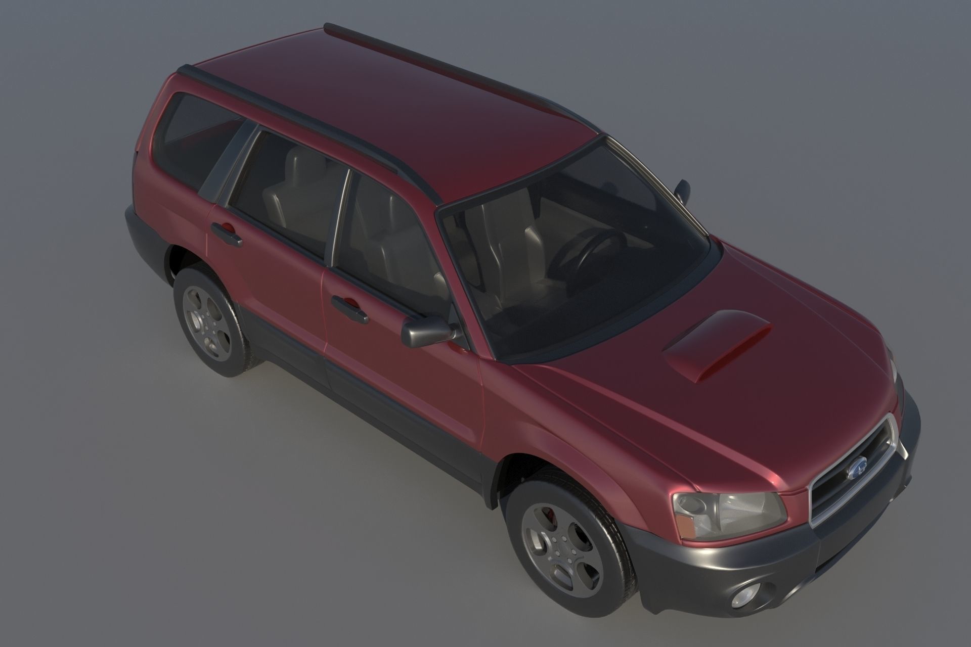 Subaru Forester 2003 3D print model_6