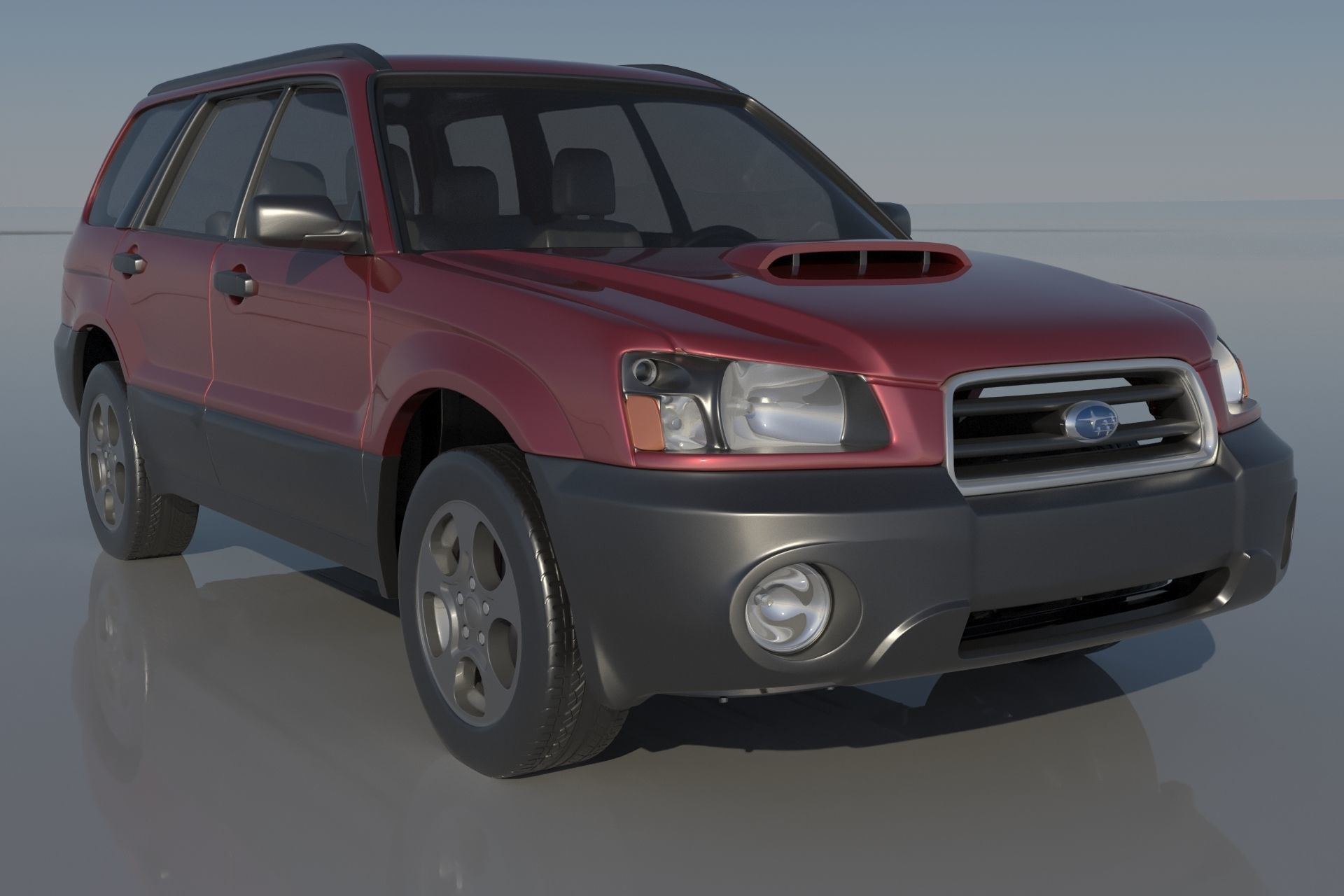 Subaru Forester 2003 3D print model_8