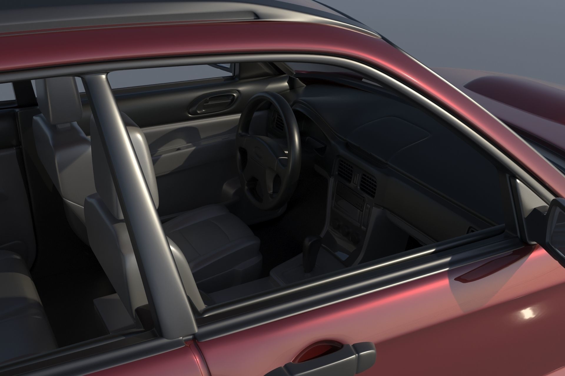 Subaru Forester 2003 3D print model_9