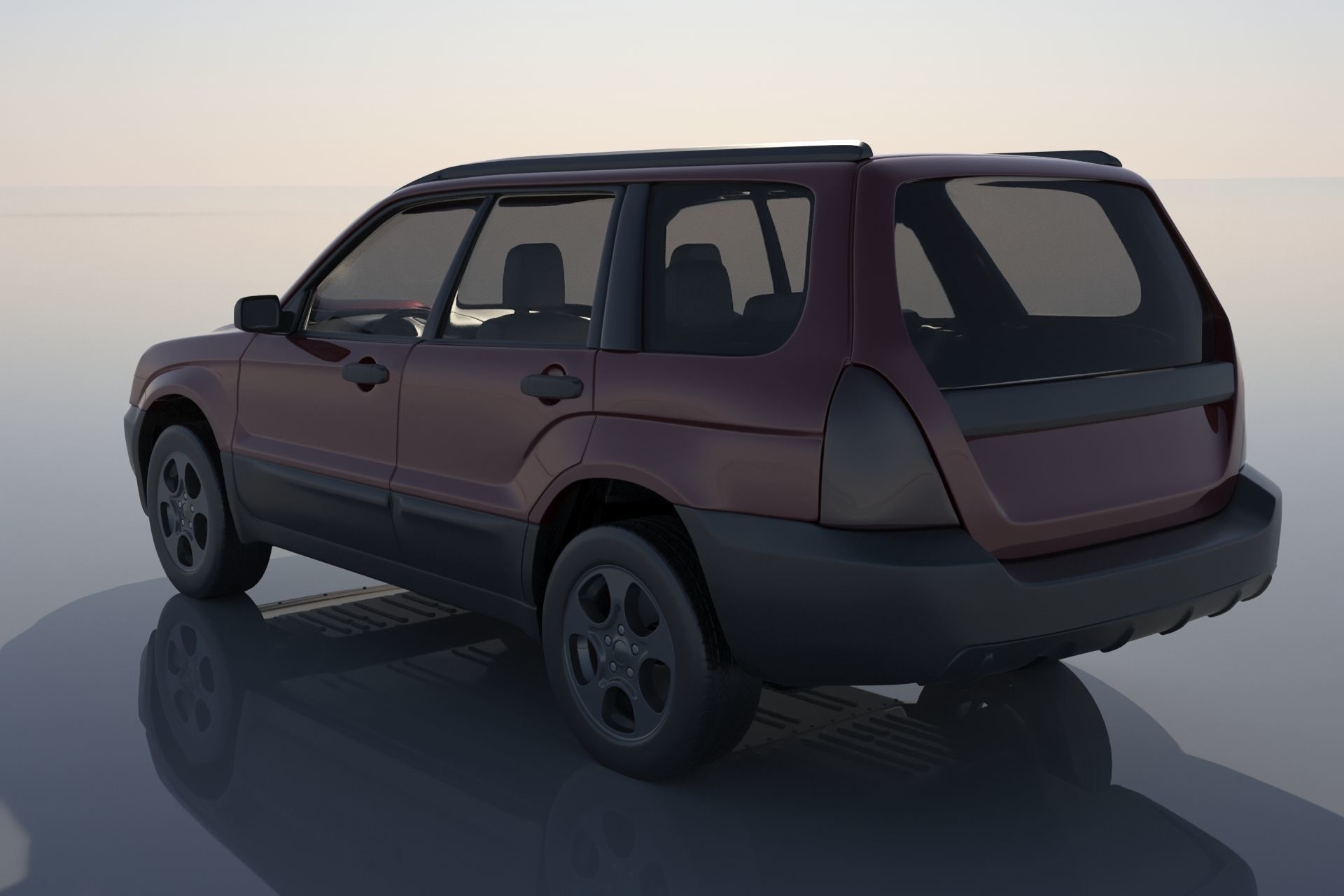 Subaru Forester 2003 3D print model_2