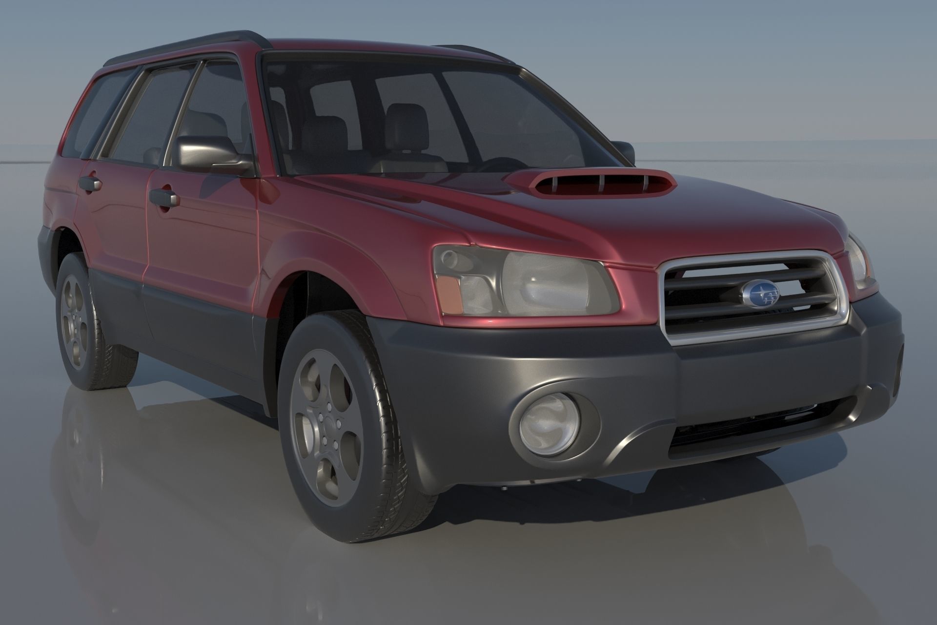 Subaru Forester 2003 3D print model_7