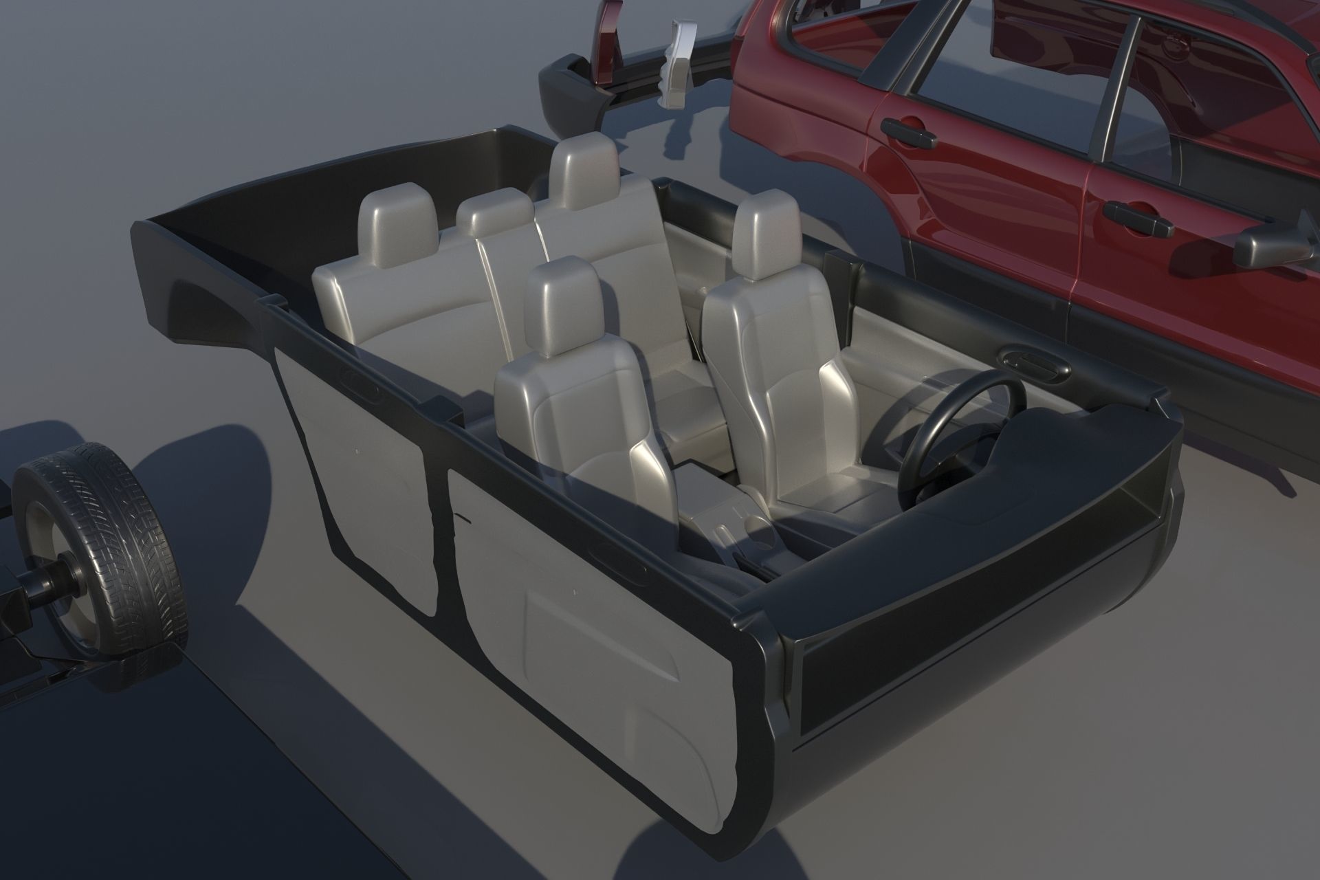 Subaru Forester 2003 3D print model_15