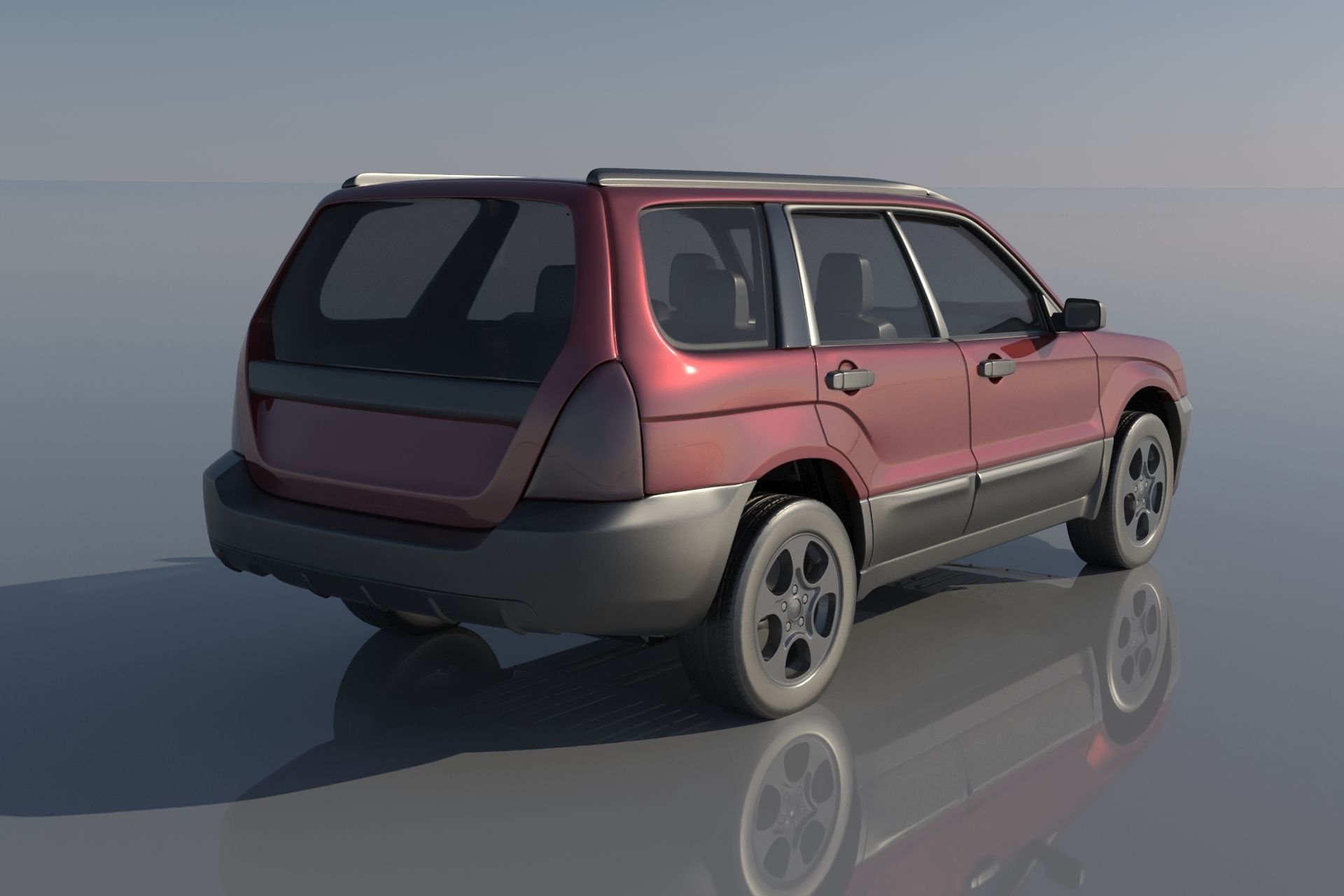 Subaru Forester 2003 3D print model_3