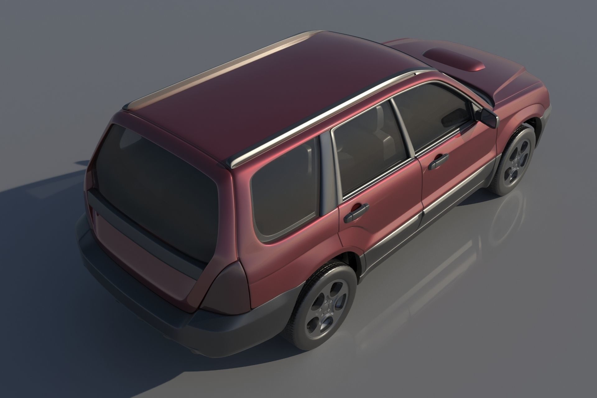 Subaru Forester 2003 3D print model_4