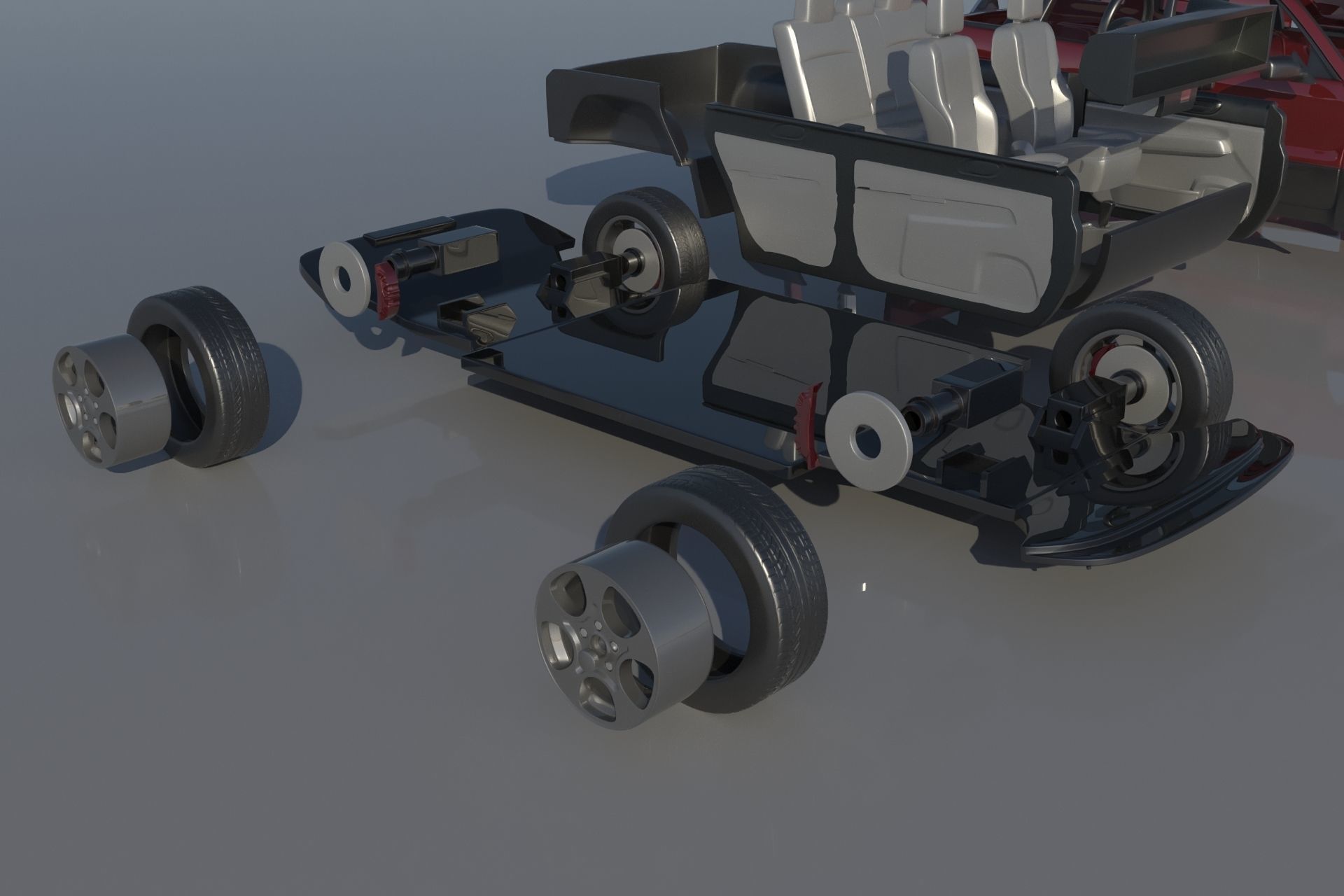 Subaru Forester 2003 3D print model_19