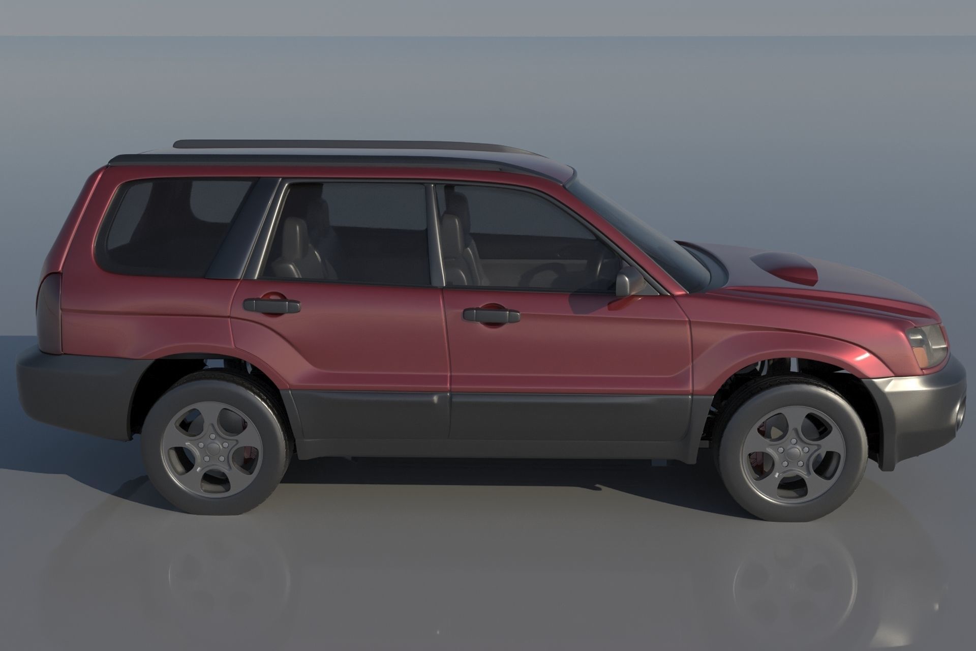 Subaru Forester 2003 3D print model_5