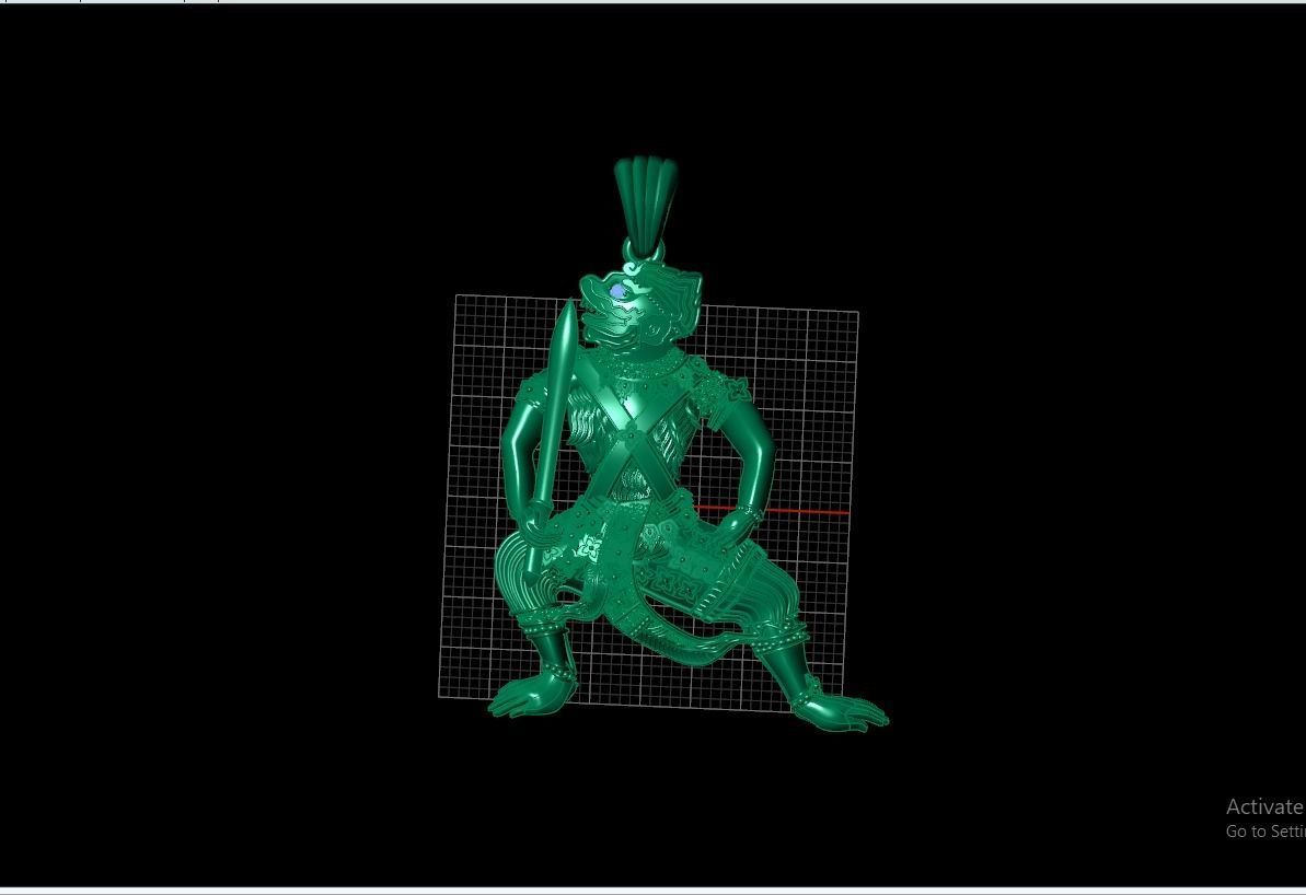 Hanuman King 3D print model_3