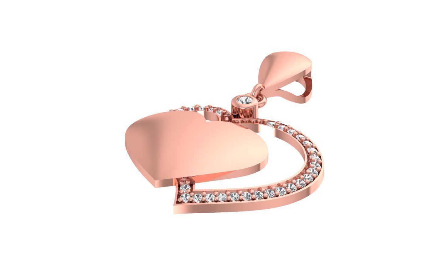 Women Earrings Pendants Sets 3dm STL OBJ FBX Renders Details 3D print model_5