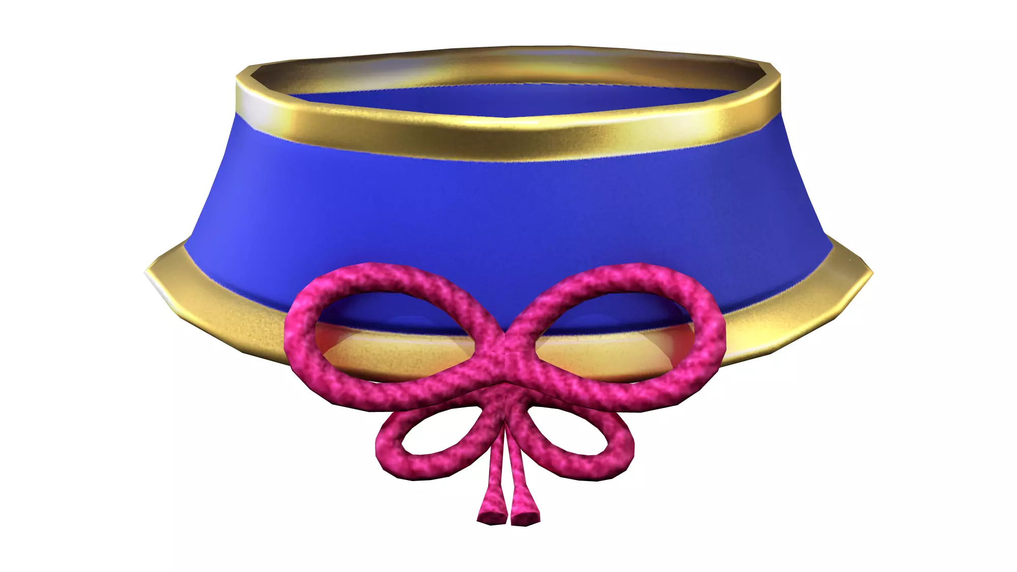 Asian Choker Necklace Necktie Neckpiece Low-poly 3D model