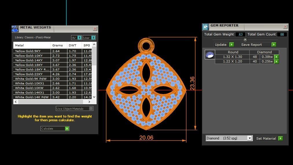 Women Earrings Pendants Sets 3dm STL OBJ FBX Renders Details 3D print model_7