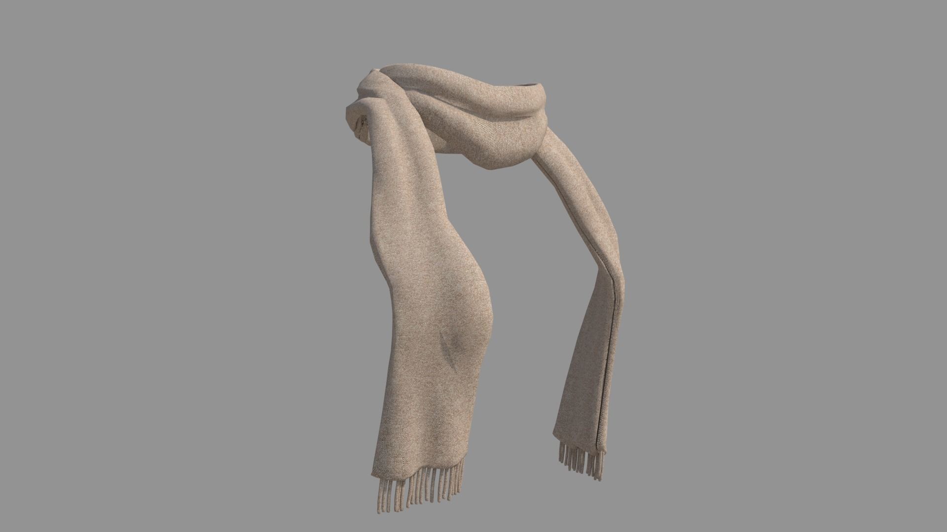Scarf hat 3D model_5