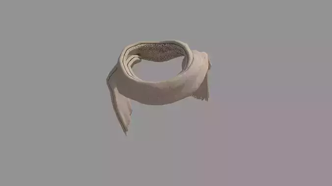 Scarf hat 3D model
