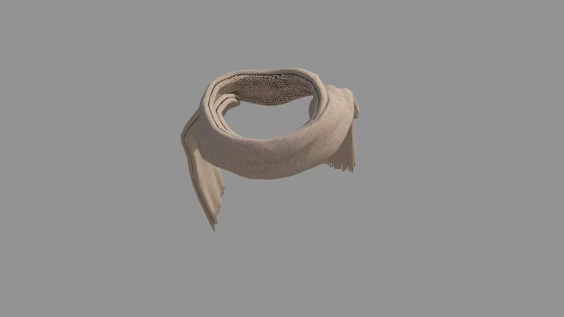 Scarf hat 3D model_0