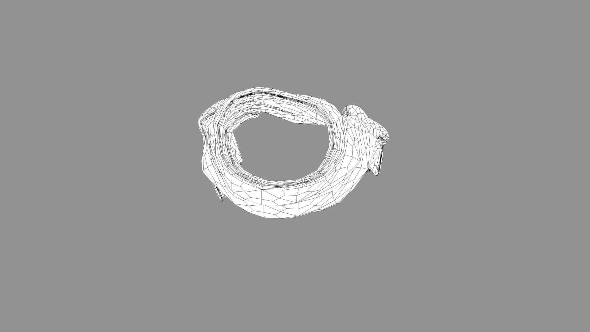 Scarf hat 3D model_1