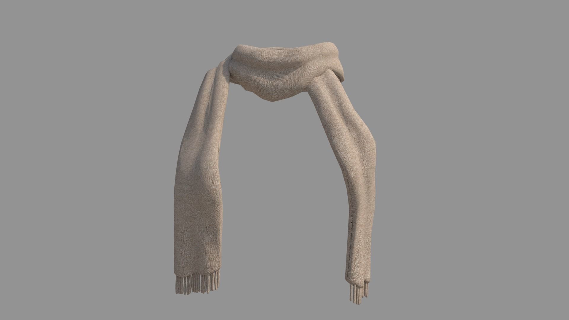 Scarf hat 3D model_6
