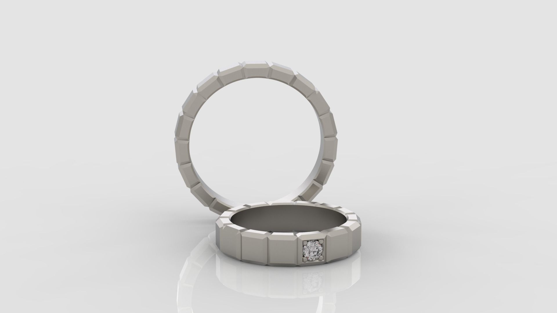 Cube rings 3d print mocel C02 Free 3D print model_3