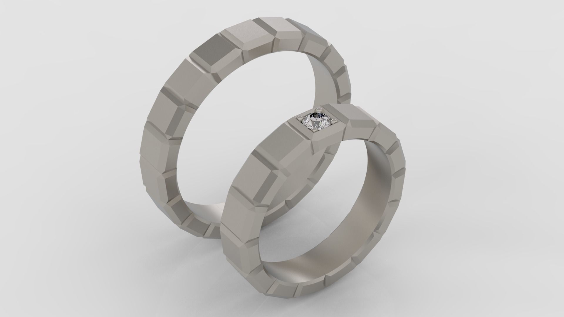 Cube rings 3d print mocel C02 Free 3D print model_1