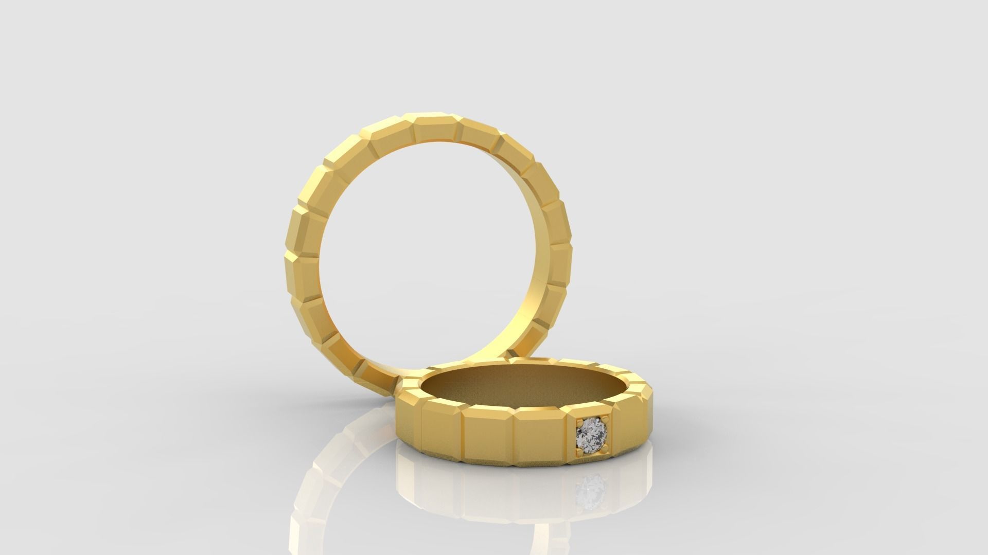 Cube rings 3d print mocel C02 Free 3D print model_2