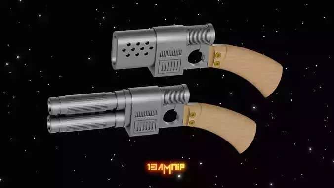 Maelstrom-7 tandem Blaster 3D print model