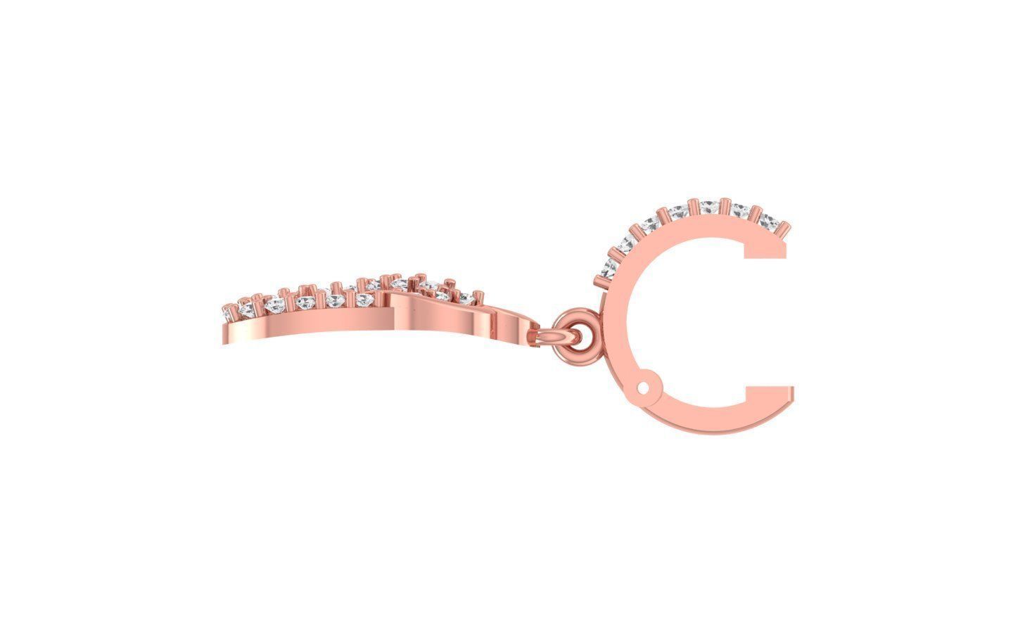 Women Earrings Pendants Sets 3dm STL OBJ FBX Renders Details 3D print model_3