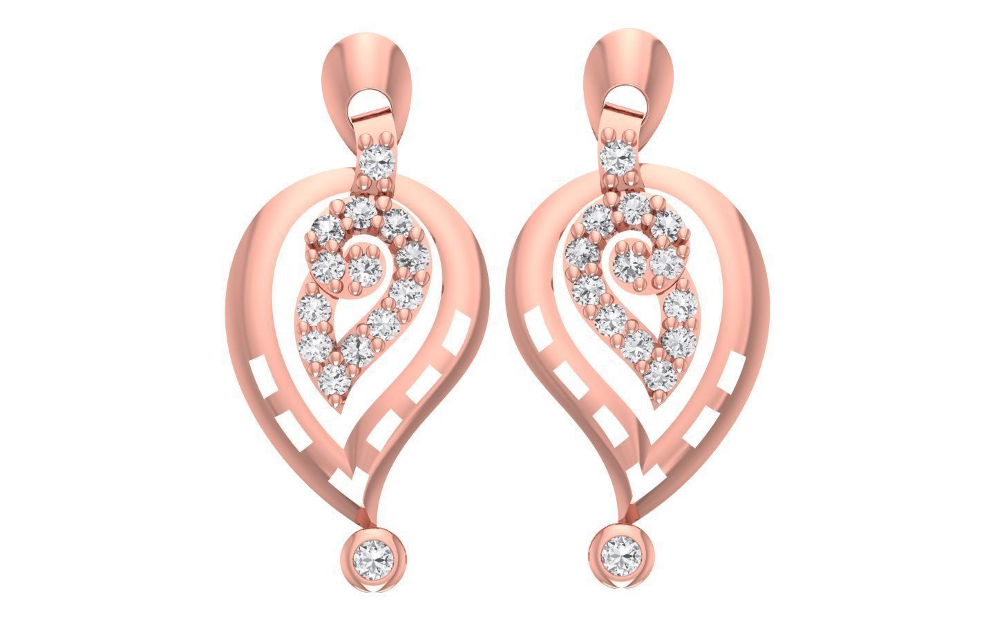 Women Earrings Pendants Sets 3dm STL OBJ FBX Renders Details 3D print model_1