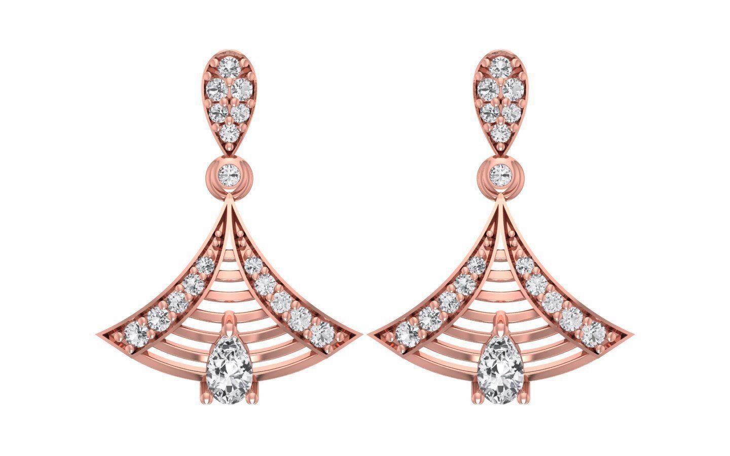 Women Earrings Pendants Sets 3dm STL OBJ FBX Renders Details 3D print model_6