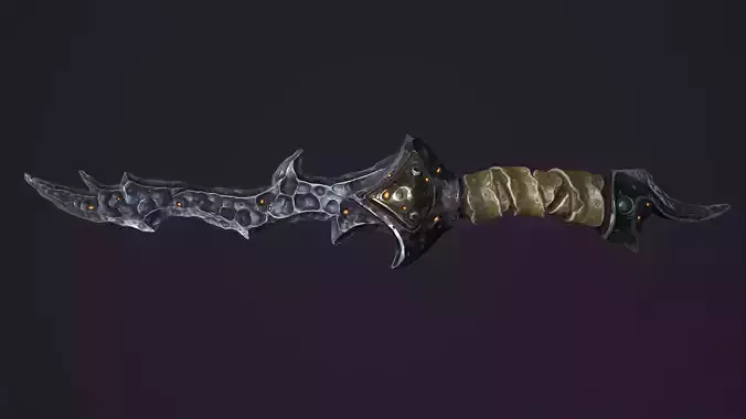 Brute dagger Low-poly 3D model