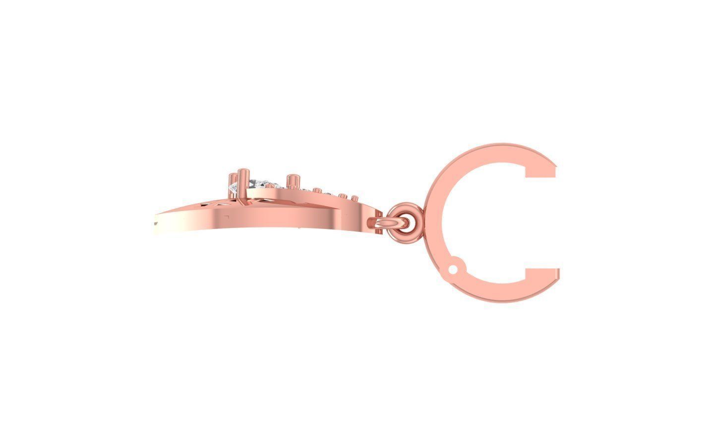 Women Earrings Pendants Sets 3dm STL OBJ FBX Renders Details 3D print model_5