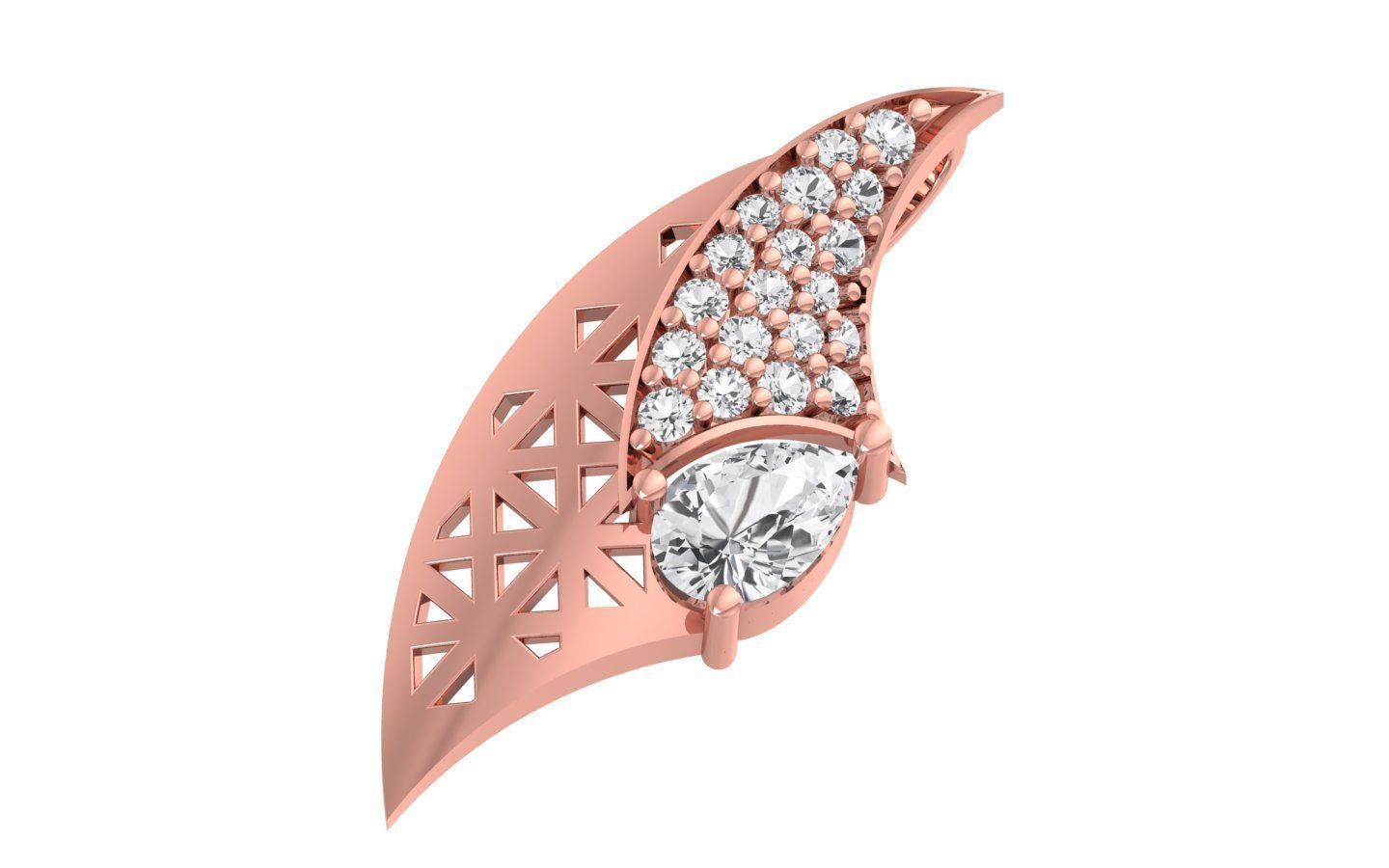 Women Earrings Pendants Sets 3dm STL OBJ FBX Renders Details 3D print model_2