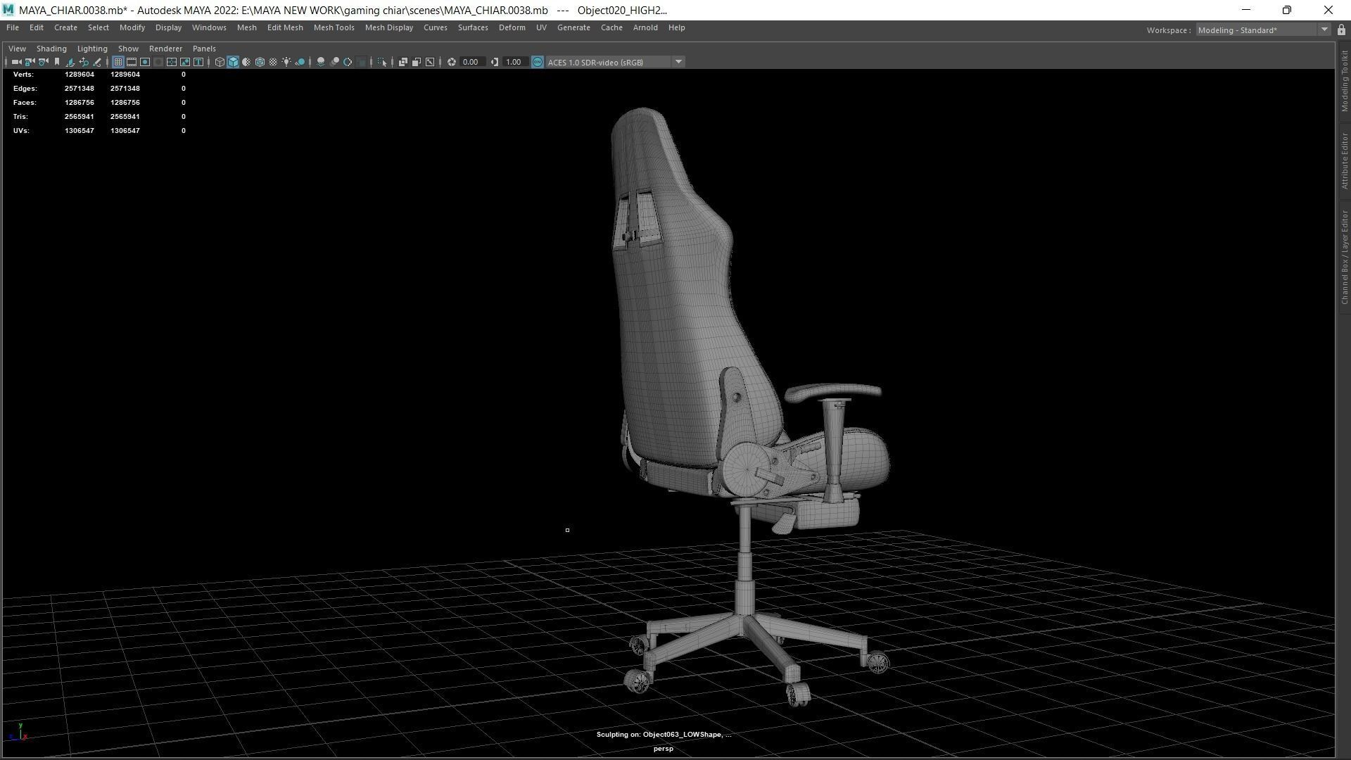 Gaming Chair 3D model 3D model_5