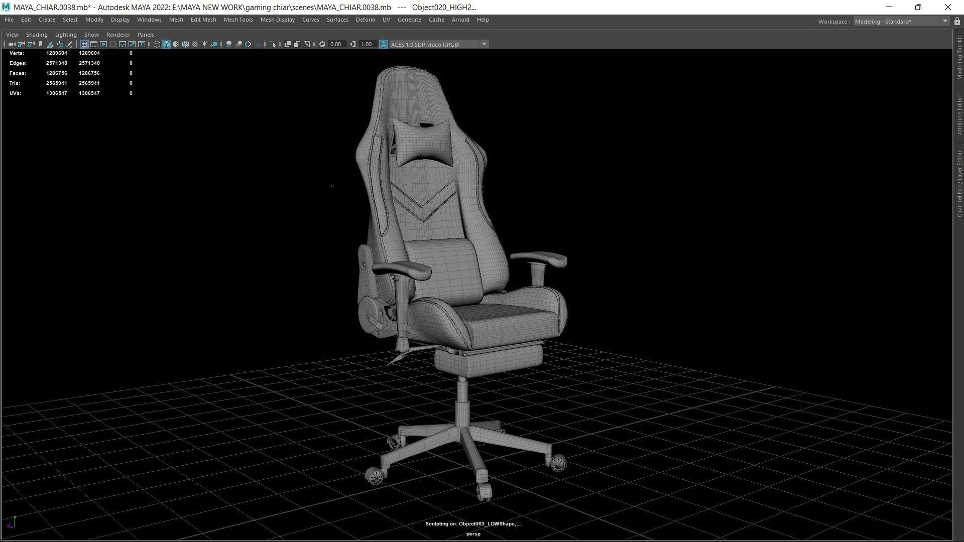 Gaming Chair 3D model 3D model_7