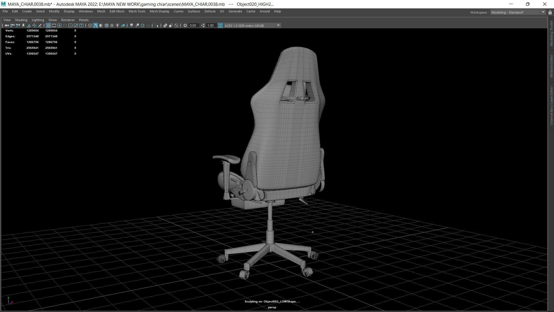 Gaming Chair 3D model 3D model_9
