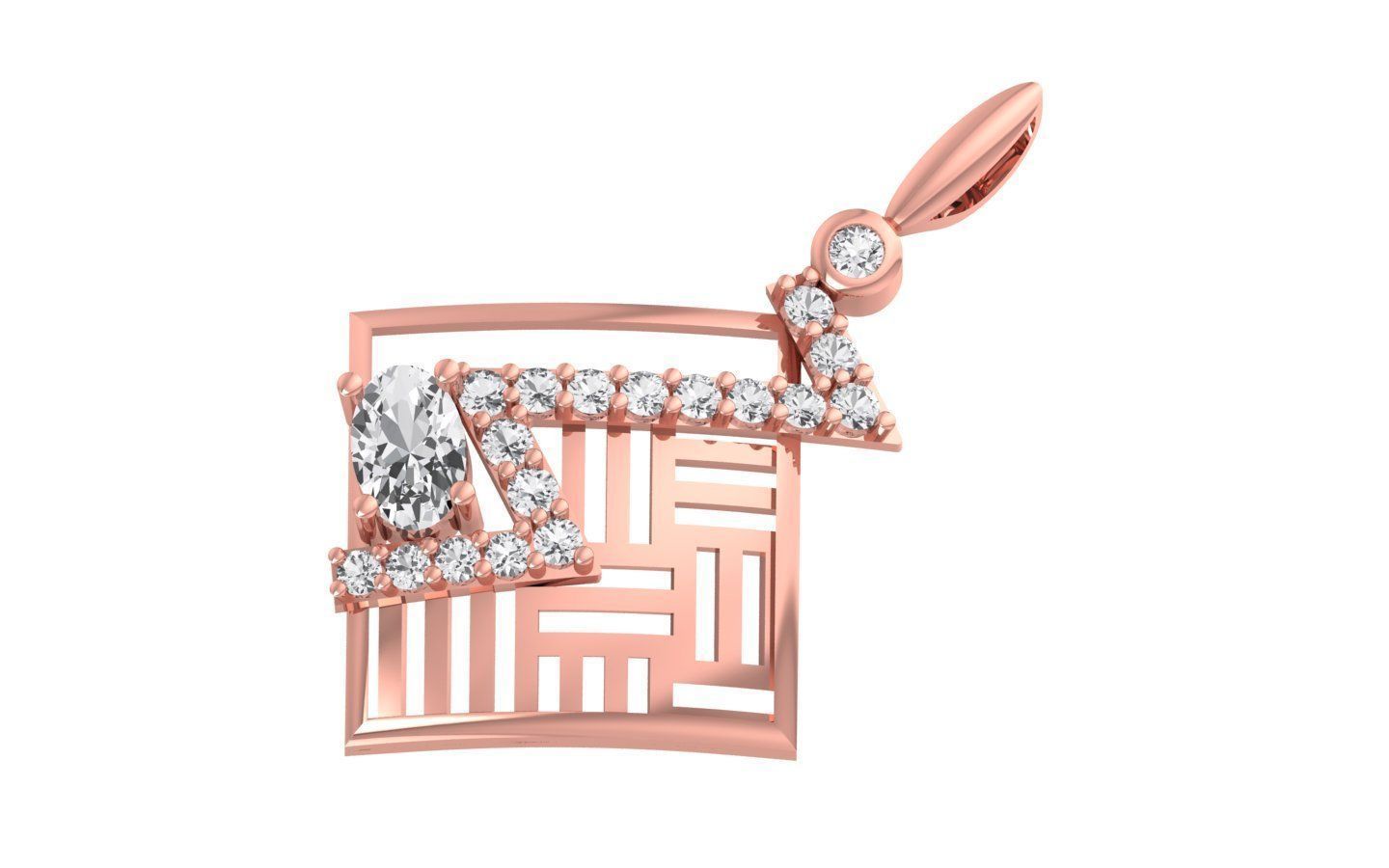 Women Earrings Pendants Sets 3dm STL OBJ FBX Renders Details 3D print model_4