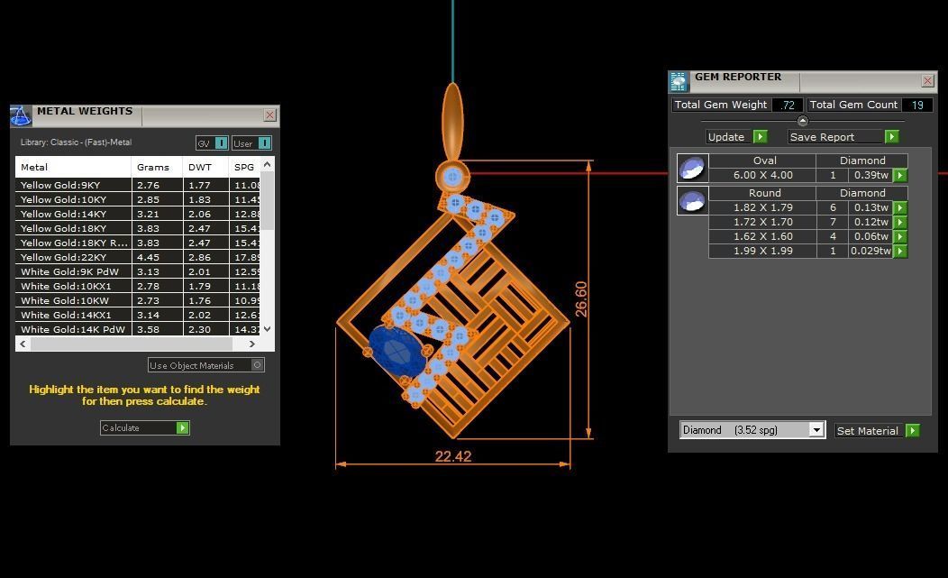 Women Earrings Pendants Sets 3dm STL OBJ FBX Renders Details 3D print model_8