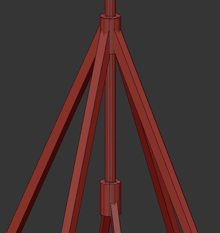 Golden Tear Drop 3D model_3