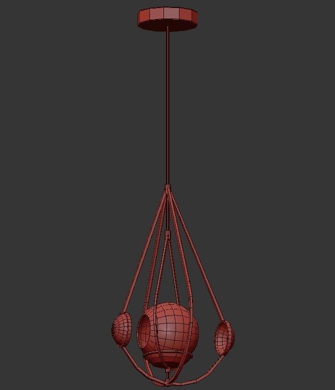 Golden Tear Drop 3D model_1