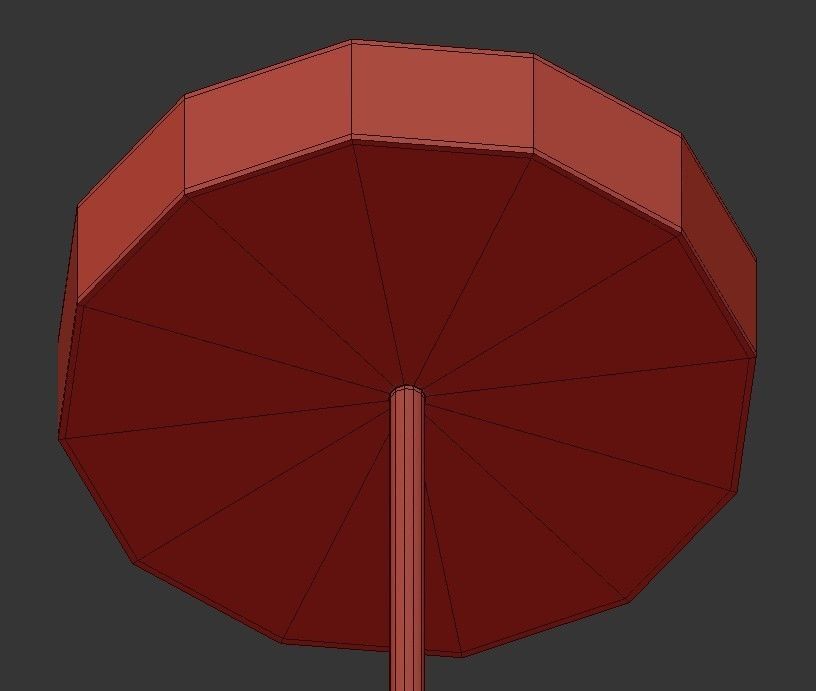 Golden Tear Drop 3D model_4