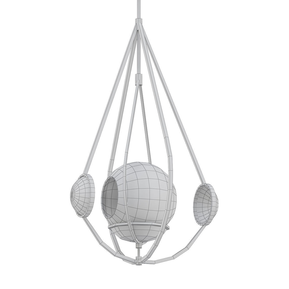 Golden Tear Drop 3D model_5